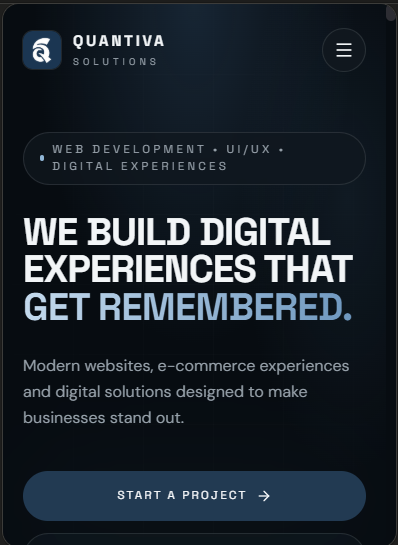 EDUCATIONAL INSTITUTE WEBSITE shown on a tablet screen — responsive website design by Quantiva Solutions