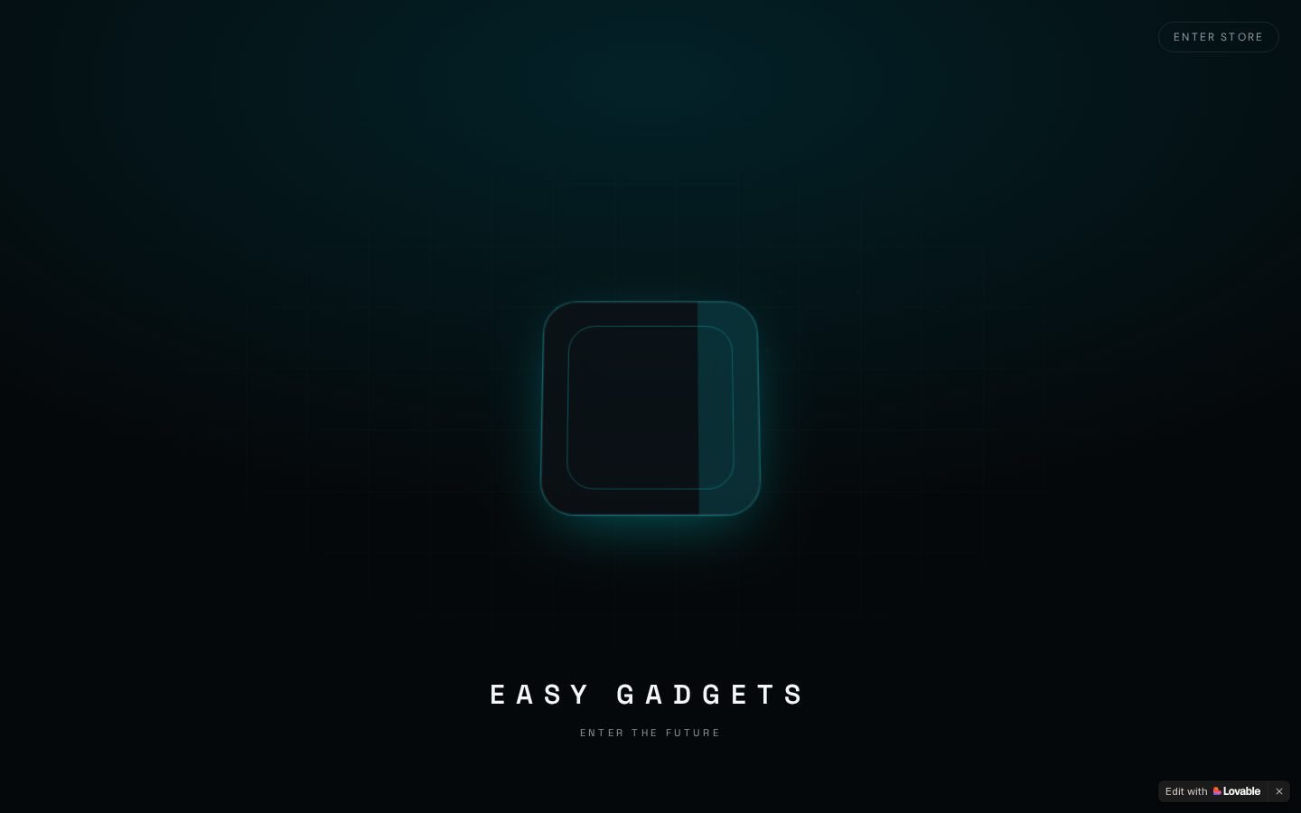 FUTURE GADGET SHOWROOM — e-commerce website concept by Quantiva Solutions
